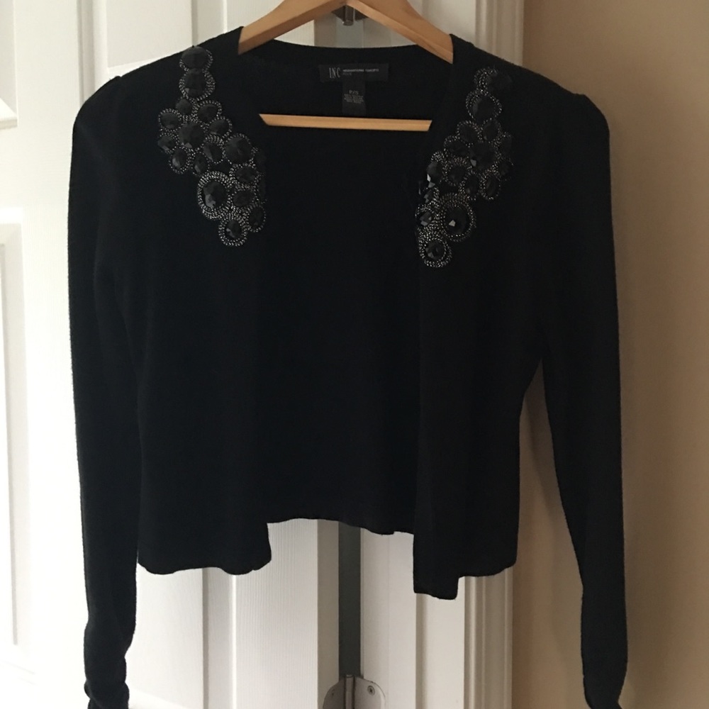 INC black decorative sweater dressy